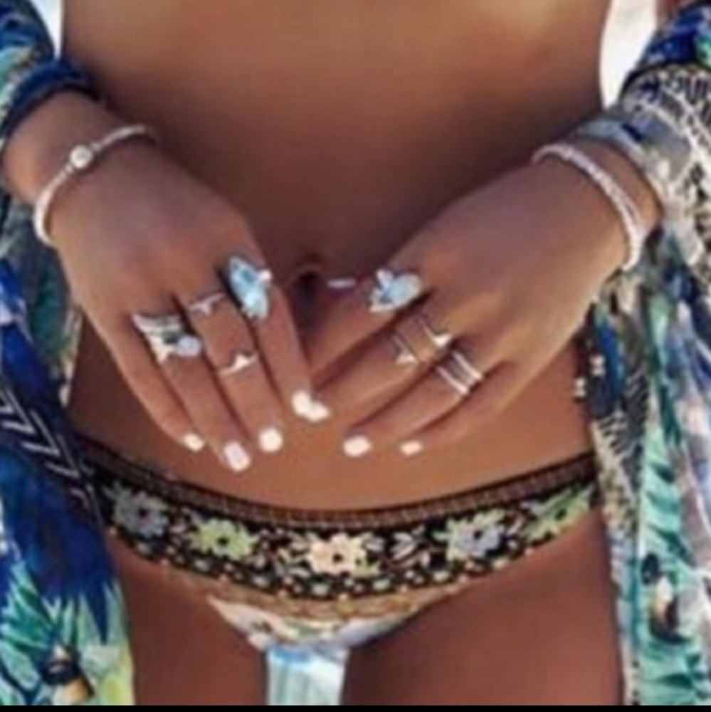 NWT Spell& the gypsy cloud dancer bikini porcelain - Picture 2 of 9